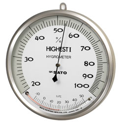 Sato Hygrometer med temperaturmåler